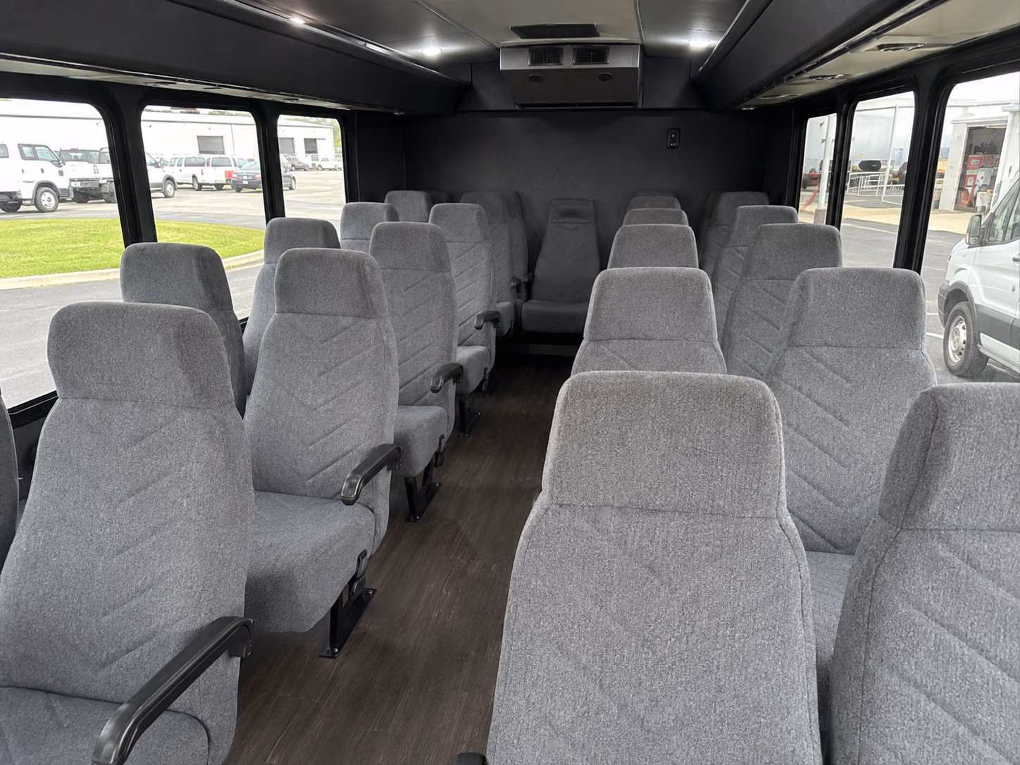 18 passenger minibus interior