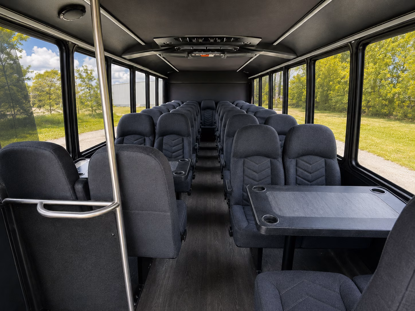 sugar land 20 passenger minibus inside