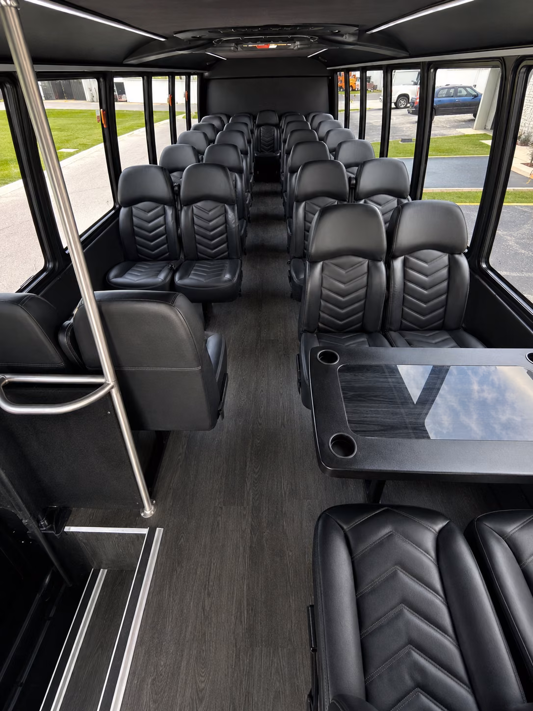 sugar land 20 passenger minibus interior