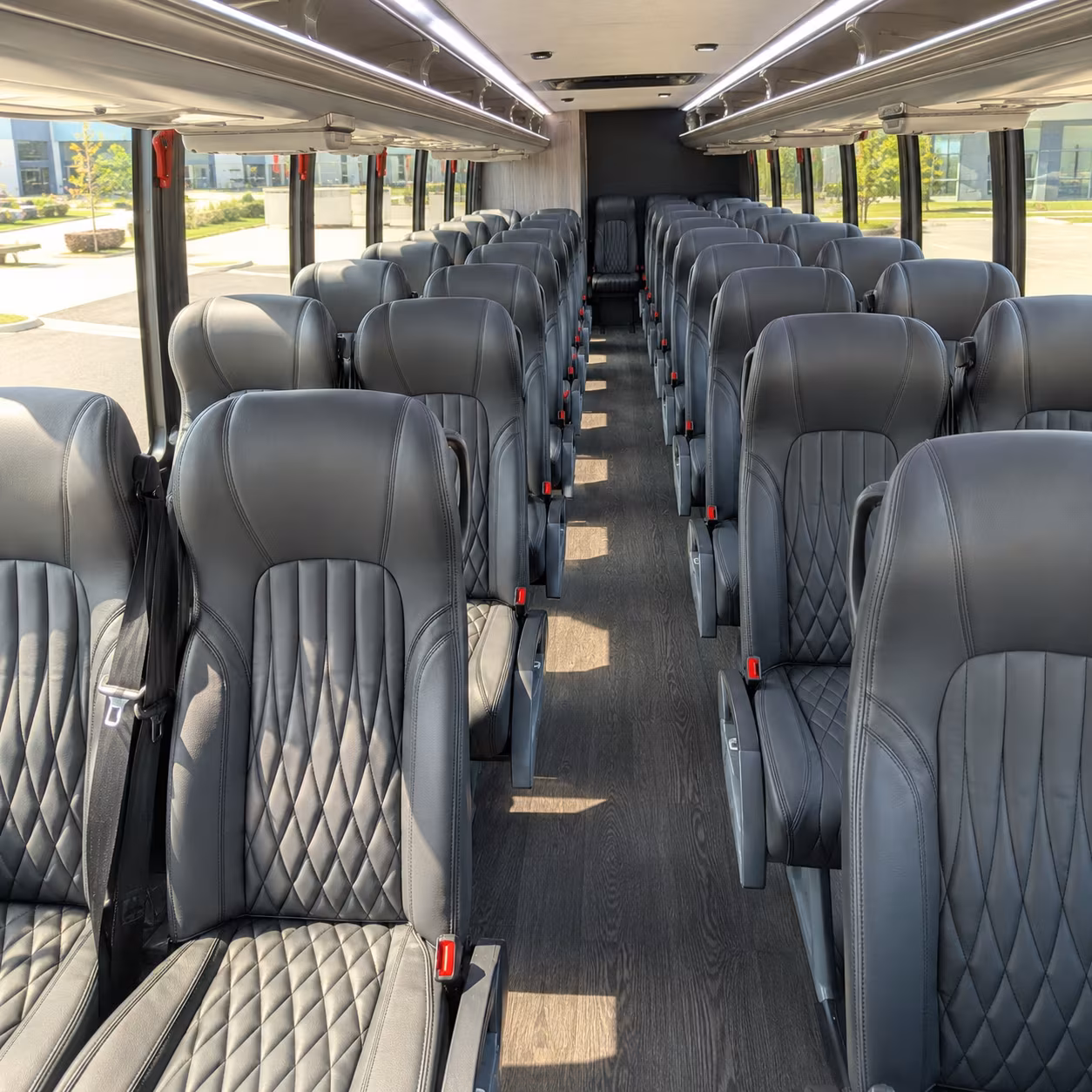sugar land 25 passenger minibus interior