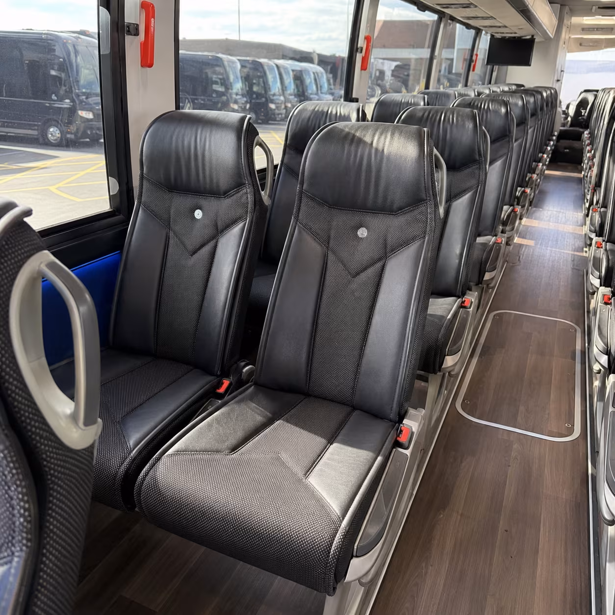 sugar land 40 passenger charter bus interior