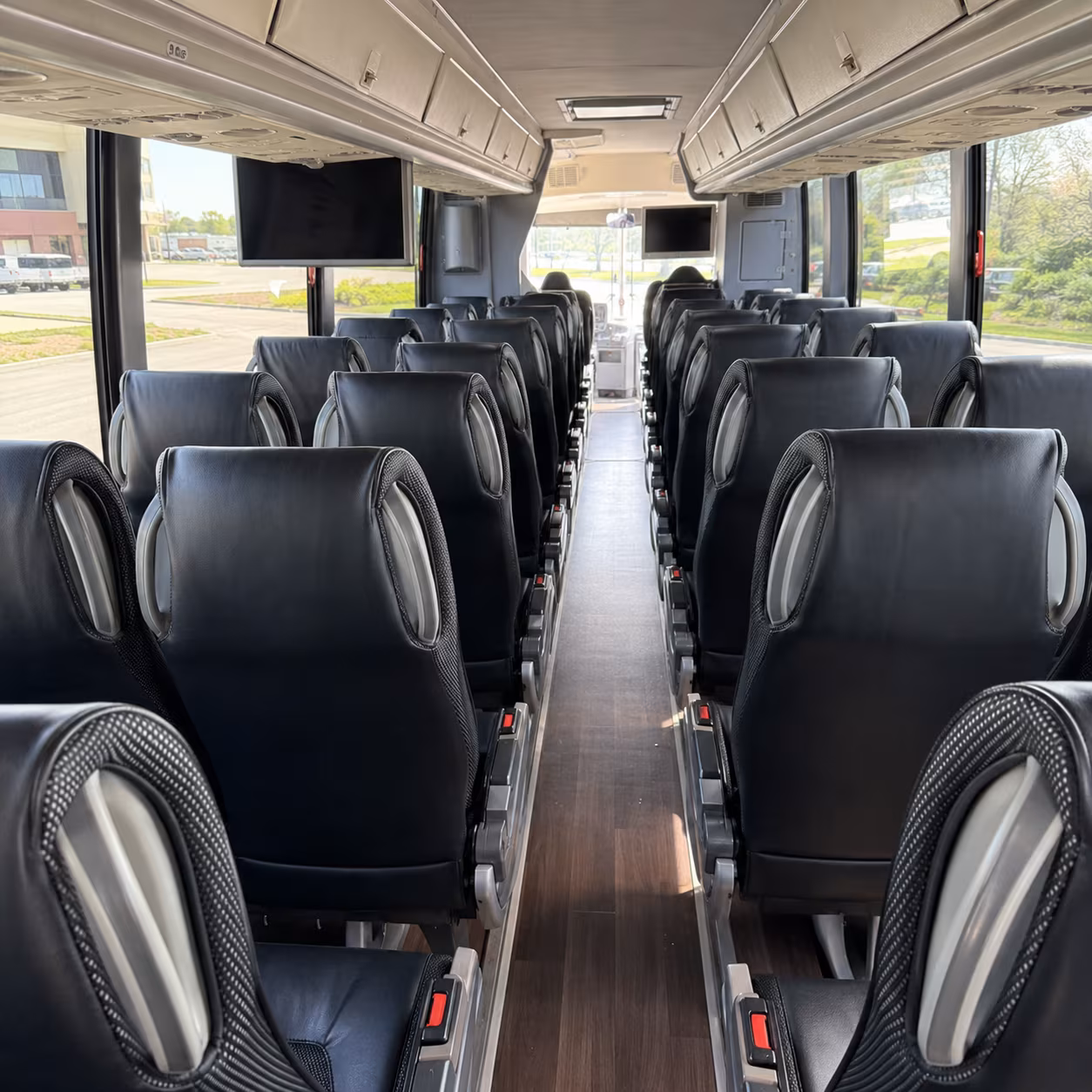 sugar land 56 passenger charter bus inside