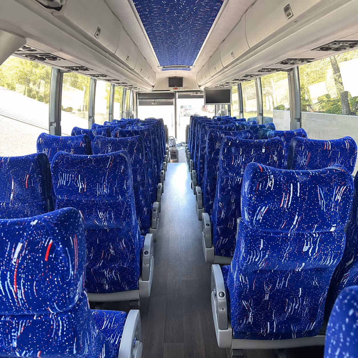 sugar land charter bus inside