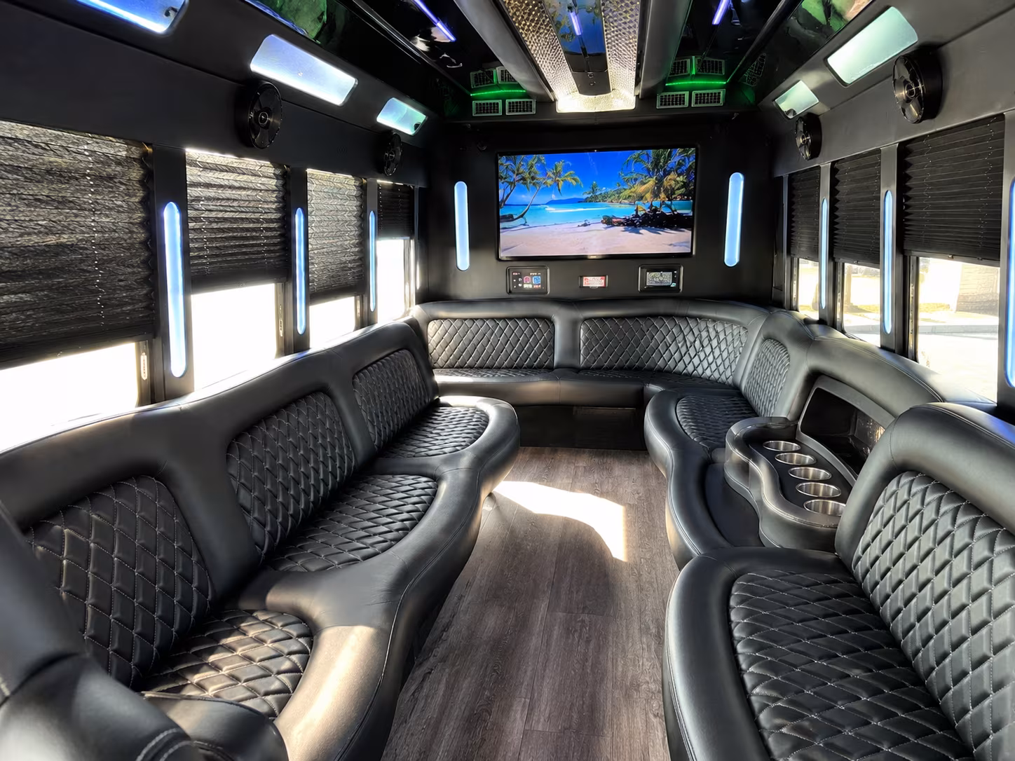sugar land sporting event party bus rental