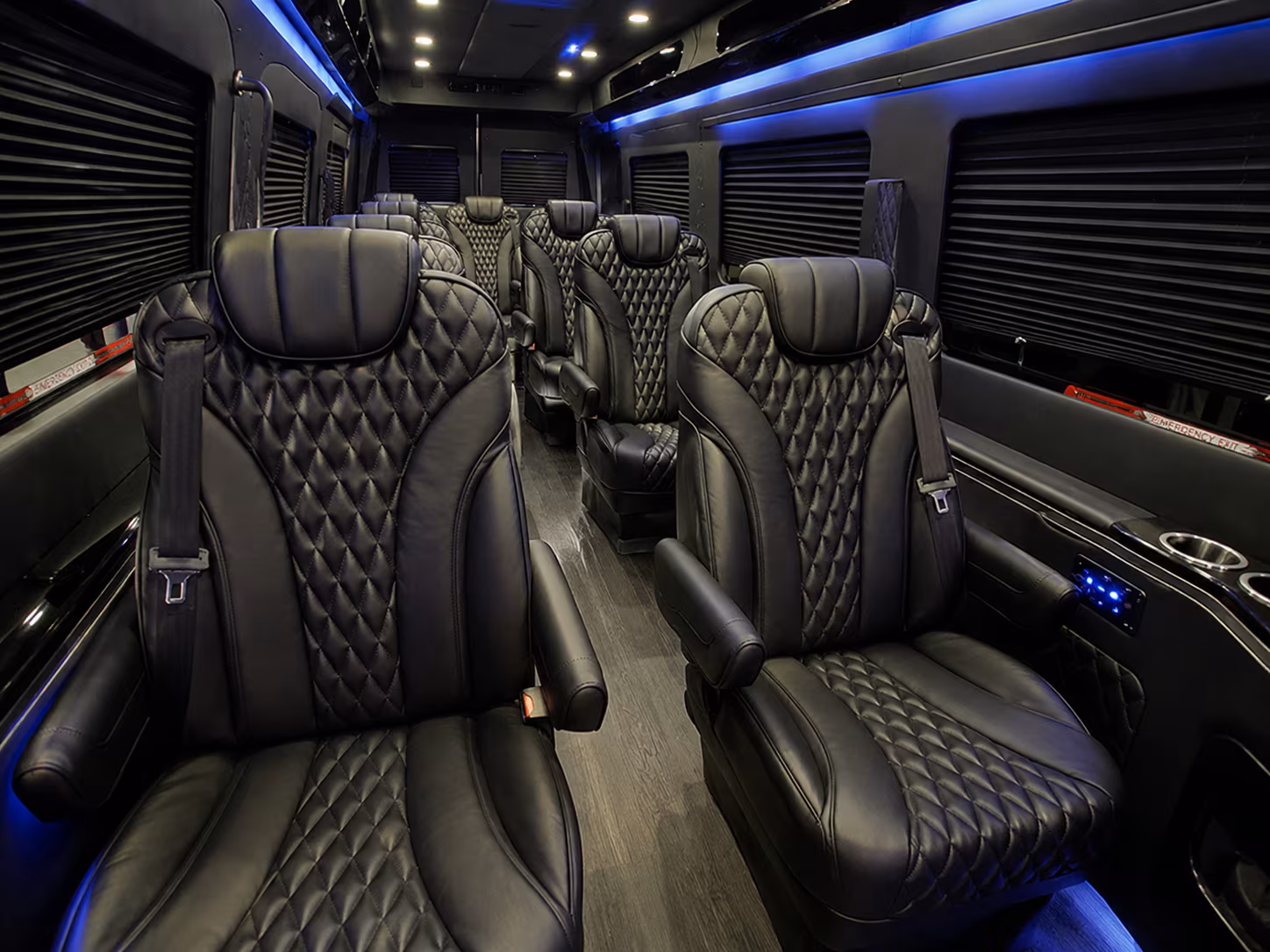 sugar land sprinter van with driver interior